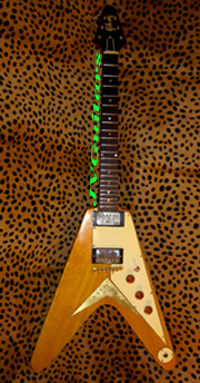1958 Korina Flying V REPLICA Luthier Built from 50 yr Old wood  SOLD 